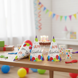 6pcs 6 \ "Balloon Paper Cone Hat 120pcs/CS Party & Festive Hats - Product Image 3