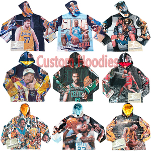 Sudaderas con Capucha Personalizadas con Diseño de Tapicería, Ropa Urbana de Baloncesto para Hombre, Fabricante de Ropa de Tallas Grandes, Sudaderas con Capucha Forradas de Satén - Product Image 5