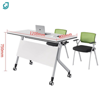 Bureau d'ordinateur moderne avec étagères de rangement pour bureau à domicile