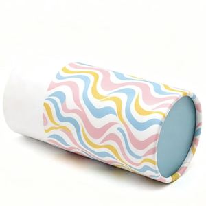 Tube Cylindrique Biodégradable Personnalisé avec Revêtement UV pour Thé en Poudre, Mascara, Huile Essentielle - Product Image 1