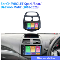 Kits de Marco y Panel USB para Navegador Android de 9 Pulgadas MeiHua para Coche Chevrolet Spark Beat Daewoo Matiz con CarPlay, DSP y GPS para Tablero