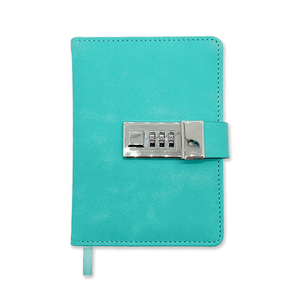 A5 PU Leather Lock Diary with Combination Lock Secret <strong>Journal</strong> with Pockets Personal Notebook for Women &amp; <strong>Men</strong> - Product Image 1