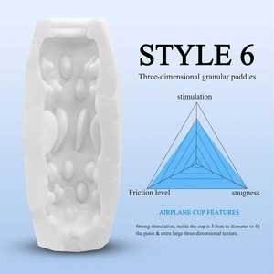 เครื่องช่วยสำเร็จความใคร่ชายแบบพกพาสีขาวสมจริงพิเศษ กันน้ำ 100% IPX7 ดีไซน์กะทัดรัด เหมาะสำหรับการเดินทาง ใช้งานคนเดียว - Product Image 2