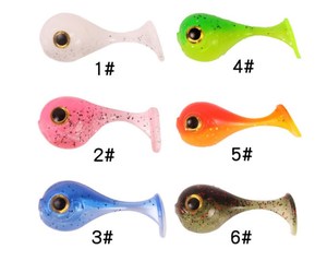 TOPLURE nuovo arrivo <span class=keywords><strong>esche</strong></span> da pesca esca molle 4.5cm 3g bicolore <span class=keywords><strong>silicone</strong></span> basso pesciolino esca plastica richiamo pasca shad richiamo morbido - Product Image 2
