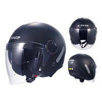Casque de moto LS2 pour homme et femme, toutes saisons, demi-casque, petite taille OF620, ABS, certifié 3C, visière à dégagement rapide, électrique 1