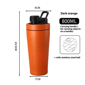 Thiết Kế Mới Duy Nhất Hai Lớp Thép Không Gỉ Shaker Cup Cho Thể Thao Ngoài Trời Và Tập Thể Dục Protein Bột Shaker Chai Với Xử Lý - Product Image 6