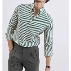 T-Shirt sottile in <span class=keywords><strong>raso</strong></span> a righe prezzo competitivo per <span class=keywords><strong>uomo</strong></span> taglie forti abbigliamento <span class=keywords><strong>uomo</strong></span> manica lunga Casual elegante autunno <span class=keywords><strong>camicia</strong></span> <span class=keywords><strong>nera</strong></span> - Product Image 1