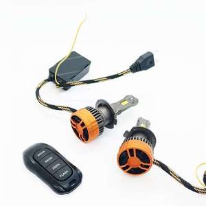 AlyntriX Nouveau Design 4300K 6000K Stroboscope Lumineux 150W Installation Facile Canbus Sans Erreur Télécommande Orange Lumière Auto H4 H7 H11 12V 1 - Product Image 4