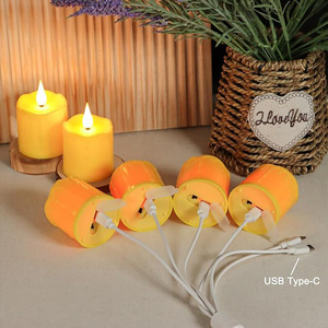 Bougies LED sans flamme étanches (lot de 6) avec télécommande et minuterie, effet scintillant, à piles - Product Image 5
