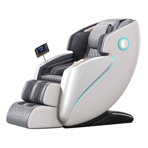 Massage <b>Chair</b> SL Rail Robotic Arm <b>Zero</b> <b>Gravity</b> Home Use Light Gray 31-60 Airbags Plug-In 2D Massage - Product Image 1
