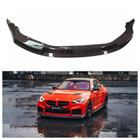 Lèvre de pare-chocs avant en fibre de carbone sèche VR Style 1:1 V Design pour BMW G87 M2, kit carrosserie aérodynamique extérieur
