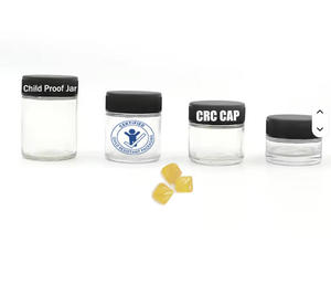 Custom Design Flower Smell Proof <b>Container</b> Airtight Child <b>Glass</b> Jar With Resistant Cap 100ml to 1000ml - Product Image 2