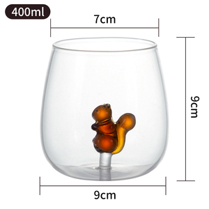 Taza <span class=keywords><strong>de</strong></span> café 3D para beber, taza <span class=keywords><strong>de</strong></span> vidrio <span class=keywords><strong>de</strong></span> borosilicato, taza bonita, taza interior <span class=keywords><strong>de</strong></span> animales, taza <span class=keywords><strong>de</strong></span> té <span class=keywords><strong>de</strong></span> dibujos animados <span class=keywords><strong>sin</strong></span> mango, vidrio soplado a mano - Product Image 2