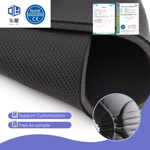 Mousse laminée <span class=keywords><strong>en</strong></span> maille sandwich, directement de l'usine, avec tissu polyester éponge brossé pour ceintures de fixation post-opératoires et doublures de casque - Product Image 1