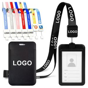 Porte-badge rétractable en ABS de haute qualité pour employés d'entreprise, porte-carte d'identité personnalisé, porte-badge de travail sur mesure - Product Image 1