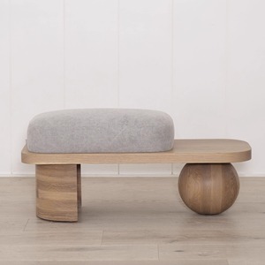 Panca/Sgabello Moderno in Legno Massello con Contenitore Morbido, per Cabina Armadio, Camera da Letto, Fondo Letto, Soggiorno, Seduta Divano, Sgabello Centrale per Cambio Scarpe - Product Image 6