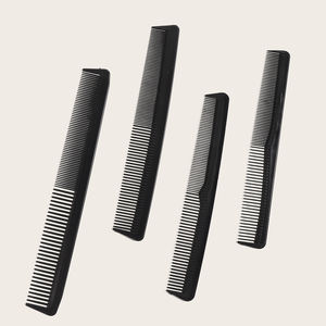 Peine de Corte Antiestático de Dientes Anchos de Carbono para Estilistas de Peluquería Wanmei con Logotipo Personalizado - Product Image 4