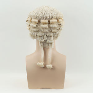 Yimaneili วิกผมทนายทนายของศาลอังกฤษแบบดั้งเดิมทำด้วยมือ - Product Image 6