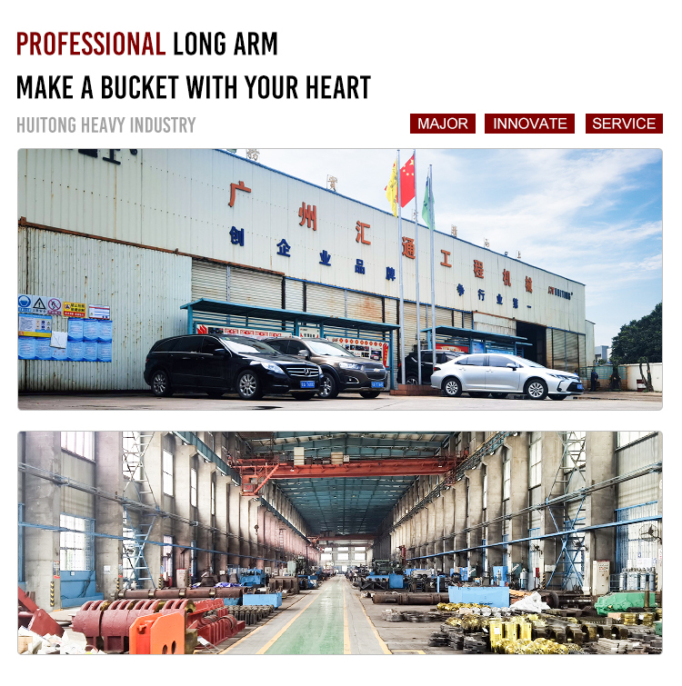 Anti Corrosion Long Reach Excavator Booms Extended Digger Spare Parts