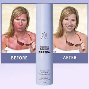 Benutzer definierte LOGO Sonnenschutz UV-Schutz Langlebiges Make-up Finishing Setting Spray mit SPF 40