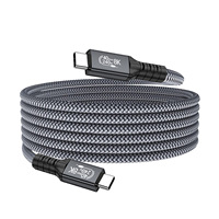 Câble d'extension USB4 Type-C de haute qualité 40 Gbit/s 20 Gbit/s, charge rapide 5A, longueurs variées, en cuivre pur et nylon pour imprimante et ordinateur