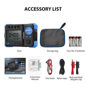 FNIRSI MRT-1050 Megóhmetro Automático de Alta Precisión DC1000V AC750V 200GQ, Probador de Resistencia de Aislamiento - Product Image 6