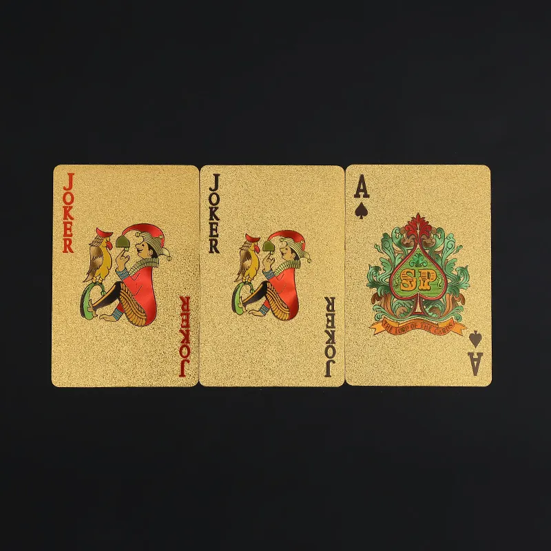Dimensione poker indice standard 12 mazzi di carte blackjack euchre canasta gioco carte da poker oro nero argento rosso blu con lu