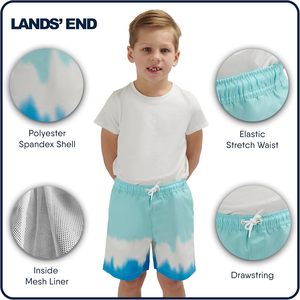FOXA Bañador para niños Dip Dye Azul Blanco UPF 50 con forro de malla, pantalones cortos de playa XXS S - Product Image 3