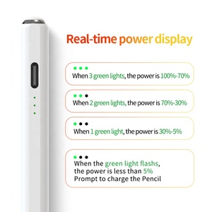 Nhanh Phí 3 Ánh Sáng Máy Tính Bảng Cảm Ứng Bút Hoạt Động 2nd Thế Hệ Lòng Bàn Tay Từ chối Nghiêng Bút Stylus Bút Cho Apple iPad Không Khí Pro Điện Thoại Bút Chì - Product Image 2