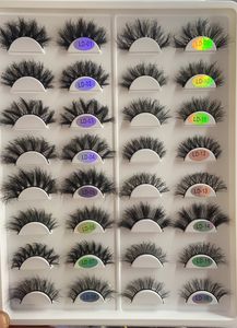 3D искусственной норки накладные ресницы Сибирского тонкими пушистый толстый длинный поддельные ресницы 5 пар ресницы - Product Image 5