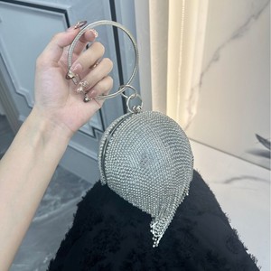 Newest Women's Geometric Rhinestone Gold Glitter Tassel Party Silver <b>Wedding</b> Luxury Ball <b>Clutch</b> Evening Bag - Product Image 3