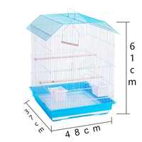 Grande cage à oiseaux décorative nordique en fer forgé, volière intérieure spacieuse pour perroquets, villa pour la décoration intérieure moderne