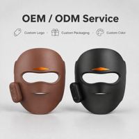 Masque facial en silicone à lumière rouge LED, double usage maison/salon/SPA, appareil de soin du visage avec bandeau réglable