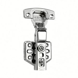 304 Stainless Steel Waterproof Kitchen & Bedroom Cabinet Hinge Hydraulic Silent <b>Spring</b> Flip Mechanism Durable Furniture Hinge - Product Image 1