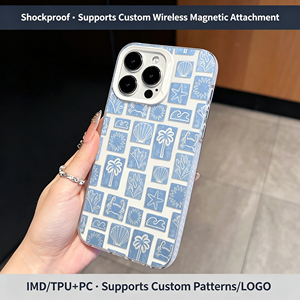 Coque transparente en TPU motif bleu clair thème plage estivale, style vacances pour iPhone 17 16 15 14 13 Pro Max - Product Image 2