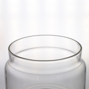 Grand pot de conservation alimentaire en verre grande capacité, transparent, pour céréales, avec couvercle en <span class=keywords><strong>bois</strong></span> d'acacia - Product Image 3