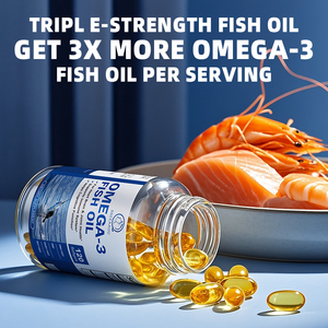 Capsules d'huile de poisson <span class=keywords><strong>oméga</strong></span> <span class=keywords><strong>3</strong></span> DHA <span class=keywords><strong>EPA</strong></span> Beworths pour la santé du cerveau et du cœur des adultes, 60 capsules par flacon - Product Image 6