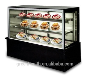 Vitrina Refrigerada Comercial <span class=keywords><strong>de</strong></span> <span class=keywords><strong>Vidrio</strong></span> Curvo/En Ángulo <span class=keywords><strong>para</strong></span> Exhibición <span class=keywords><strong>de</strong></span> Pasteles y Productos <span class=keywords><strong>de</strong></span> Panadería - Product Image 2