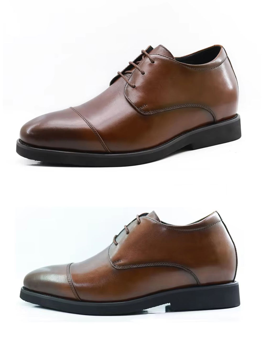 Men's cm Fashionable Genuine Leather Elevator Shoes Height Increasing  Formal Style for Dating and Parties Online Footwear