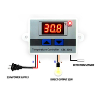 Thermostat numérique XH-W3001, interrupteur de température, contrôleur de température par micro-ordinateur, interrupteur de contrôle de température