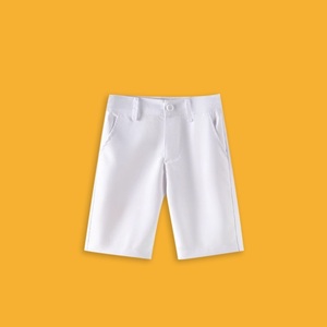 Shorts de costume <span class=keywords><strong>bleu</strong></span> <span class=keywords><strong>marine</strong></span> pour garçons, longueur genou 5 pouces, uniforme scolaire, pantalon de performance - Product Image 3