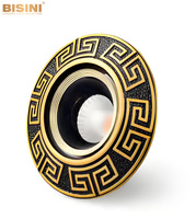 Spot LED encastré en cuivre doré antique européen 5W/7W/10W/12W, anti-éblouissement, en laiton bronze rétro, éclairage descendant
