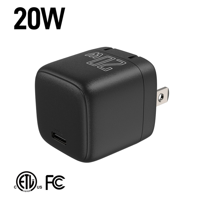 Shenzhen Lvxiangyuan Fast Charging USB-C PD 20W Wall Phone Charger Foldable US Plug ETL FCC DOE Level VI Approved for IPhone17