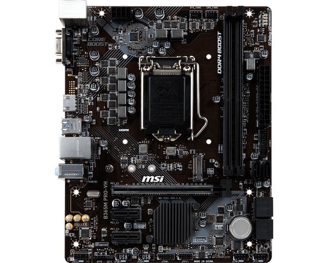 Refurbished Gaming Motherboard MS1 B365M PRO-VH 2xDDR4 DIMM LGA 1151 Support I7/i5/i3 Processor
