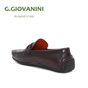 <span class=keywords><strong>Mocasines</strong></span> de Cuero a Cuadros Color Borgoña para <span class=keywords><strong>Hombre</strong></span>, <span class=keywords><strong>Mocasines</strong></span> Casuales con Hebilla Metálica de Diseño, Zapatos Planos Cómodos para Conducir con Plantilla Naranja - Product Image 5