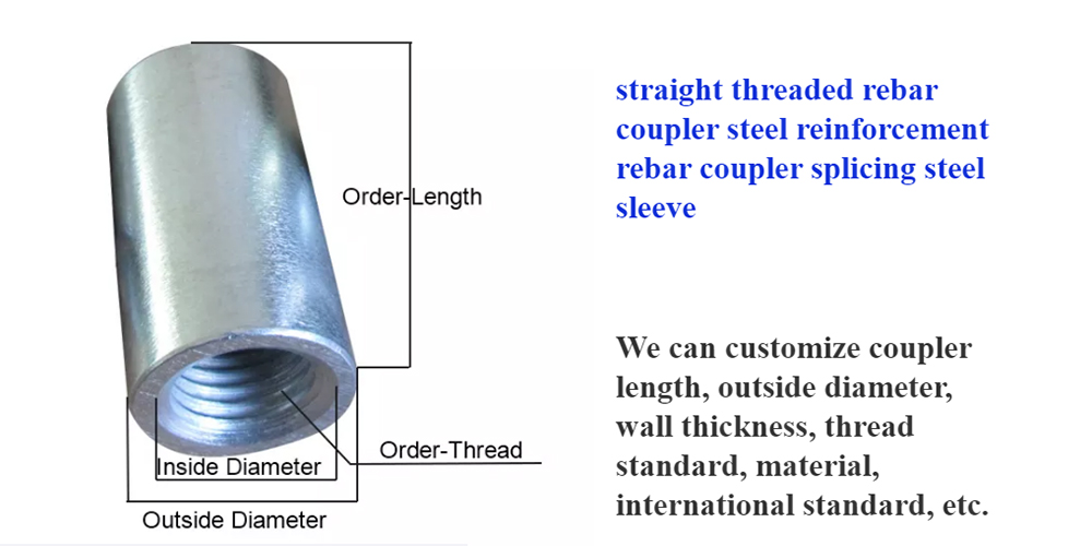 40mm Concrete Formwork Column Forms Rebar Coupler Reinforcing Splice