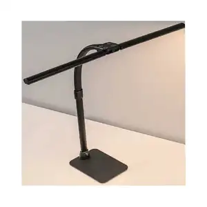 LED Desk Lamp Double Head 24W Brightest Workbench Lighting-5 Color Modes and 5 Dimmable Eye Protection Modern Architect Desk Lam