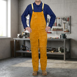 Unisex Cotton Work Coveralls with Red Pockets CE Certified High Visibility Durable & Abrasion Resistant <b>for</b> Industrial Use - Product Image 4