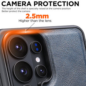 Funda Protectora para Teléfono Samsung <span class=keywords><strong>Galaxy</strong></span> S26 Ultra, Compatible con Carga Magnética, Funda de Cuero Delgada - Product Image 4