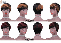 Prix bas d'usine Perruques courtes en cheveux humains coupe Pixie Perruque brésilienne sans perte de cheveux pour femmes noires